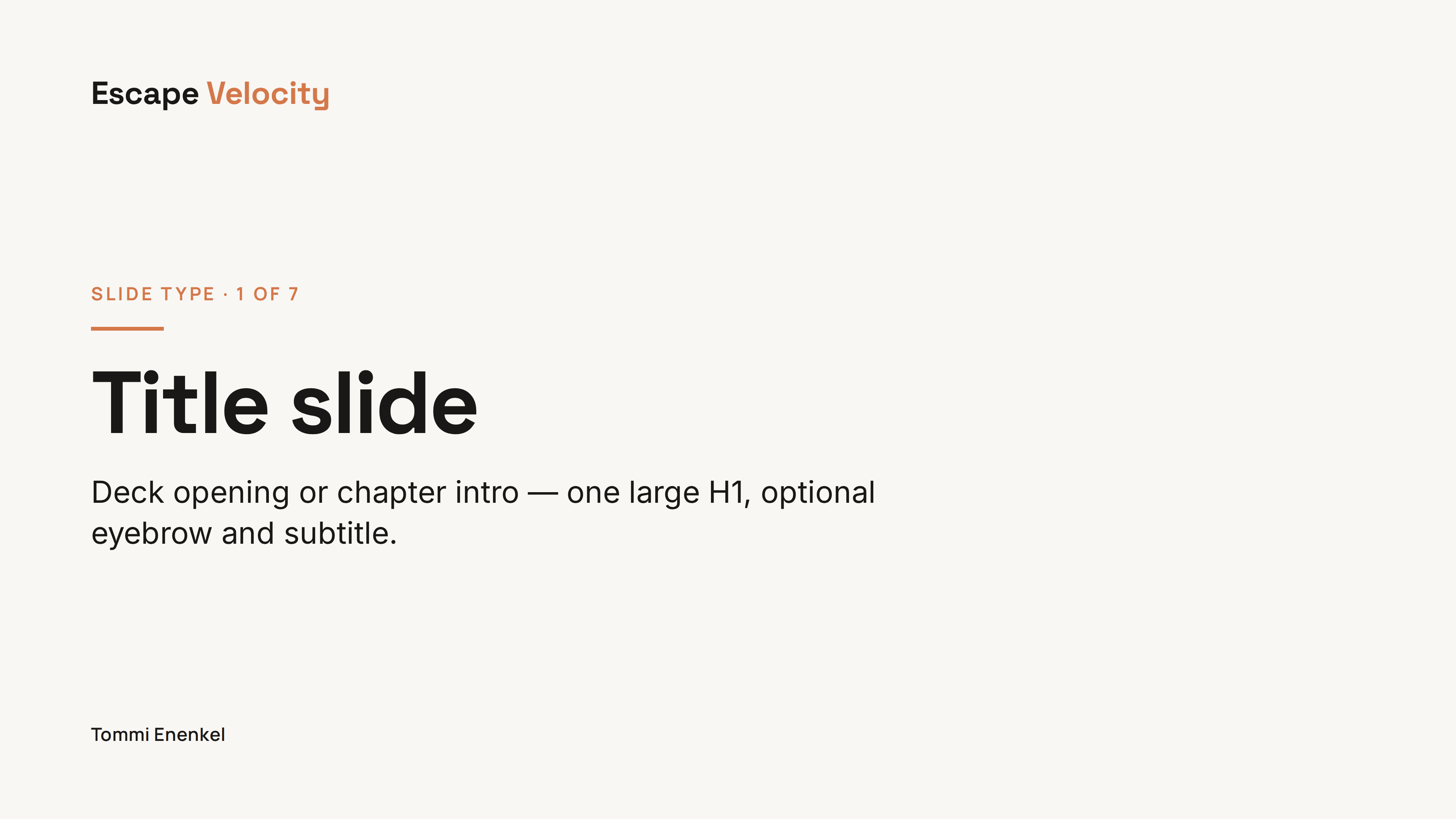 Title slide preview